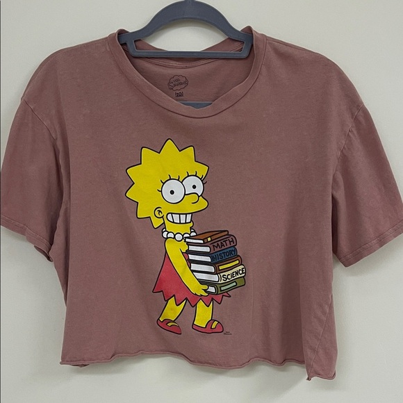 Lisa Simpson Graphic Crop Top XL - Picture 1 of 5